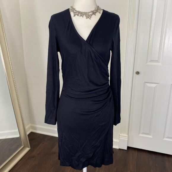 Vintage Witchy Whimsygoth Frederick's Of Hollywood Little Black Wrap Dress M - Picture 6 of 8